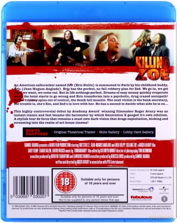 Killing Zoe (Napad) [Blu-Ray]