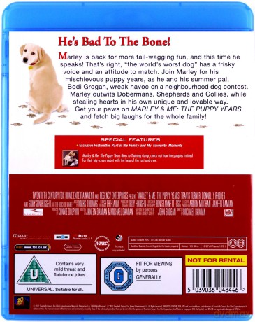 Marley & Me 2 - The Puppy Years [Blu-Ray]