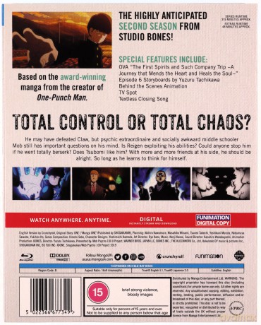 Mob Psycho 100: Season 2 Complete Episodes 1-12 [2xBlu-Ray]