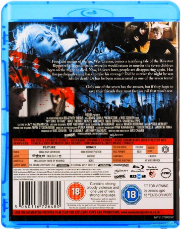 My Soul To Take (Zbaw mnie ode złego) [Blu-Ray]