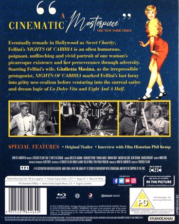 Nights Of Cabiria (Noce Cabirii) [Blu-Ray]