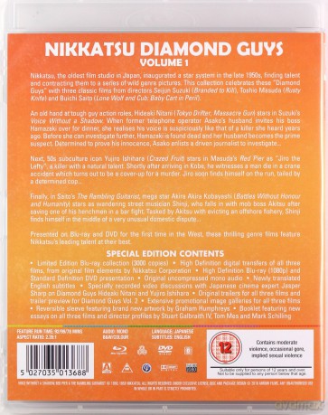Nikkatsu Diamond Guys - Volume 1 [Blu-Ray]+[DVD]
