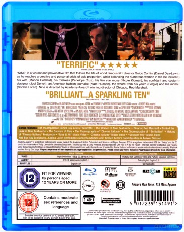 Nine (Dziewięć) [Blu-Ray]