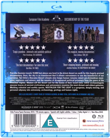 Nostalgia For The Light (Tęsknota za światlem) [Blu-Ray]