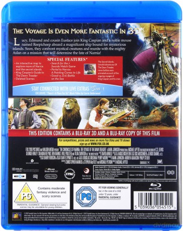 Opowieści z Narnii: Podróż Wędrowca do Świtu [Blu-Ray 3D]+[Blu-Ray]