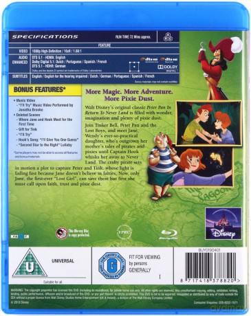 Peter Pan - Return To Never Land (Piotrus Pan: Wielki powrót) [Blu-Ray]