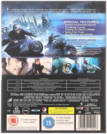 Priest (Ksiądz) [Blu-Ray 3D]+[Blu-Ray]