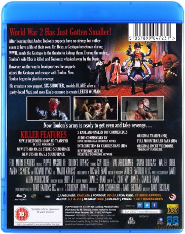 Puppet Master III - Toulons Revenge [Blu-Ray]