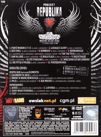 Projekt Republika: XVII Przystanek Woodstock (digipack) [DVD]+[CD]