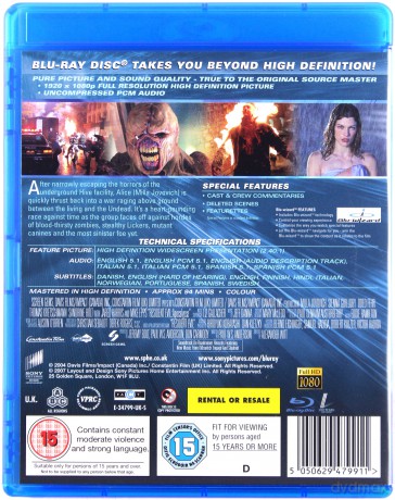 Resident Evil - Apocalypse [Blu-Ray]