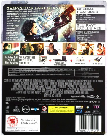 Resident Evil - Retribution (steelbook) (Resident Evil: Retrybucja) [Blu-Ray 3D]+[Blu-Ray]