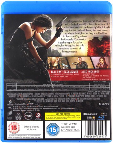 Resident Evil: Ostatni rozdział [Blu-Ray]