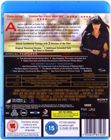 Salt - Extended Edition [Blu-Ray]