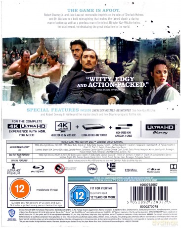 Sherlock Holmes [Blu-Ray 4K]+[Blu-Ray]