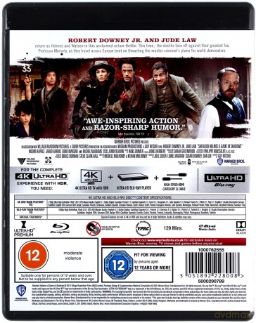 Sherlock Holmes: Gra cieni [Blu-Ray 4K]+[Blu-Ray]