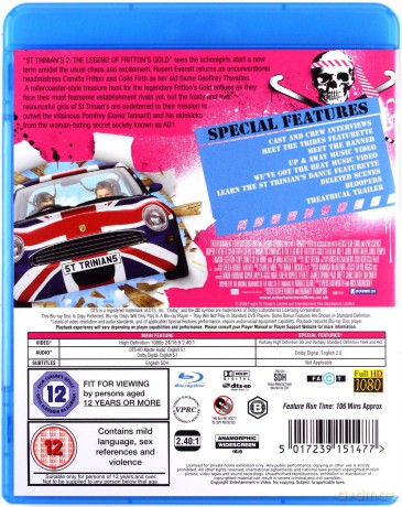 St Trinians 2 - The Legend Of Frittons Gold [Blu-Ray]