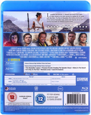 Star Wars - The Rise Of Skywalker (Limited edition) (Gwiezdne wojny: Skywalker - odrodzenie) [Blu-Ray]