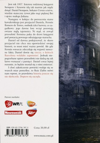 Więzień Nieba - Carlos Ruiz Zafon [KSIĄŻKA]