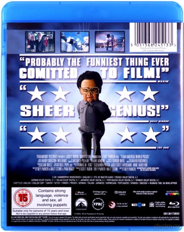 Team America - World Police (Ekipa Ameryka: Policjanci z jajami) [Blu-Ray]