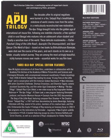 The Apu Trilogy - Criterion Collection [3xBlu-Ray]