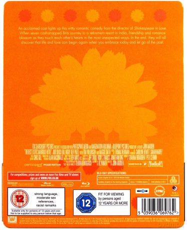 The Best Exotic Marigold Hotel (steelbook) (Hotel Marigold) [Blu-Ray]