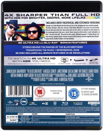 The Blues Brothers [Blu-Ray 4K]+[Blu-Ray]