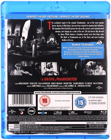 The Bride Of Frankenstein (Narzeczona Frankensteina) [Blu-Ray]