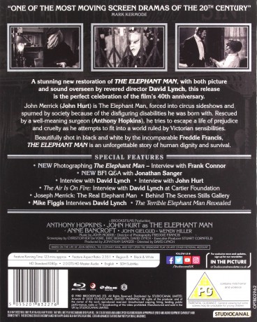 The Elephant Man (Anniversary Edition) (Człowiek słoń) [Blu-Ray]