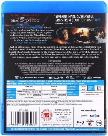 The Girl Who Played With Fire (Millennium: Dziewczyna, która igrała z ogniem) [Blu-Ray]