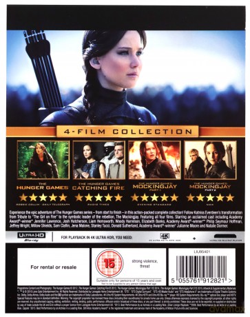 The Hunger Games 1-4 [Blu-Ray 4K]+[Blu-Ray]