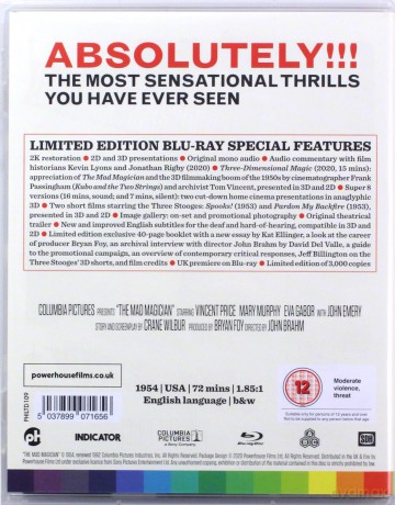 The Mad Magician (Limited edition) [Blu-Ray 3D]+[Blu-Ray]