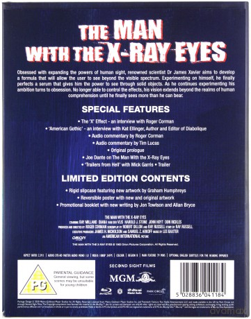 The Man with the X-ray Eyes (Limited edition) (X - człowiek, który widział więcej (Edycja limitowana)) [Blu-Ray]