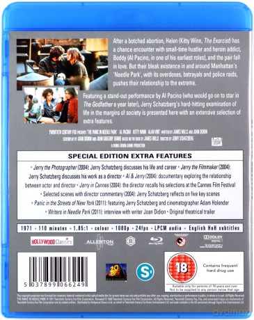 The Panic in Needle Park (Narkomani) [Blu-Ray]