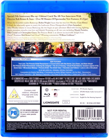 The Princess Bride (Narzeczona dla księcia) [Blu-Ray]