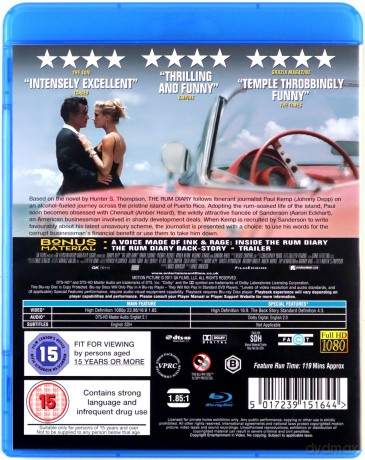 The Rum Diary (Dziennik zakrapiany rumem) [Blu-Ray]