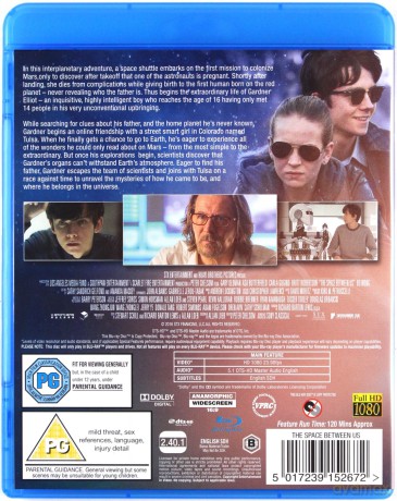 The Space Between Us [Blu-Ray]