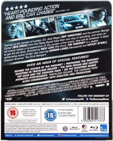 The Sweeney (Lotna brygada) (steelbook) [Blu-Ray]