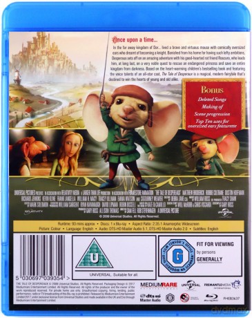 The Tale Of Despereaux (Dzielny Despero) [Blu-Ray]
