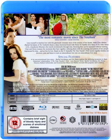 The Time Travelers Wife (Zaklęci w czasie) [Blu-Ray]