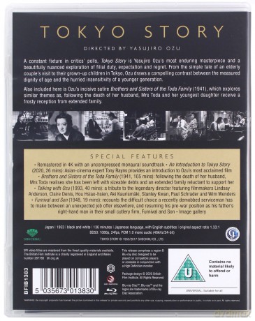 Tokyo Story (Tokijska opowieść) [Blu-Ray]