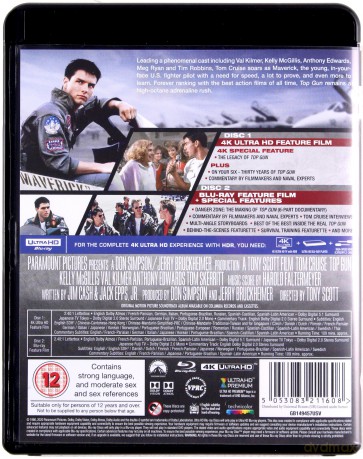 Top Gun [Blu-Ray 4K]+[Blu-Ray]