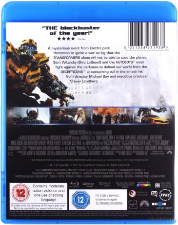 Transformers 3 - Dark Side Of The Moon [Blu-Ray]