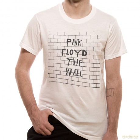 Pink Floyd: White Wall, White, Men's (XL) [T-SHIRT]