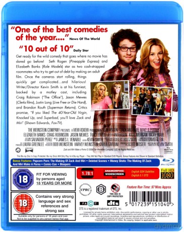 Zack And Miri Make A Porno [Blu-Ray]