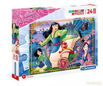 CLEMENTONI 24 el. Maxi Księżniczka Mulan [PUZZLE]