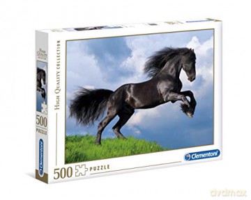 CLEMENTONI 500 el. Fresian Black Horse [PUZZLE]