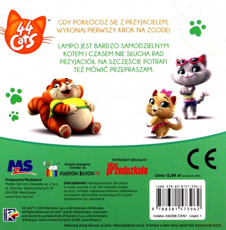 44 cats. Historie z morałem. Lampo, najlepszy przyjaciel [KSIĄŻKA]