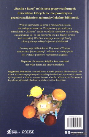 Banda z Burej. Tajemnica piwnicy w bibliotece - Magdalena Witkiewicz [KSIĄŻKA]