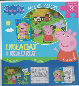 Peppa Pig. Bajkowe zabawy. Układaj i koloruj cz. 2 [KSIĄŻKA]