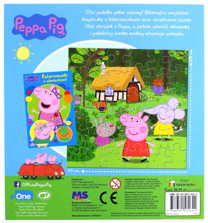 Peppa Pig. Bajkowe zabawy. Układaj i koloruj cz. 2 [KSIĄŻKA]